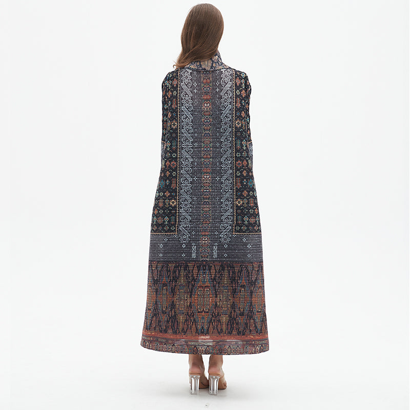Totem print robe