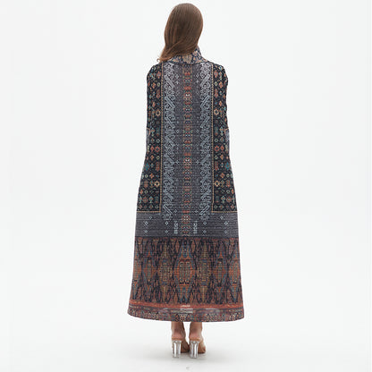Totem print robe